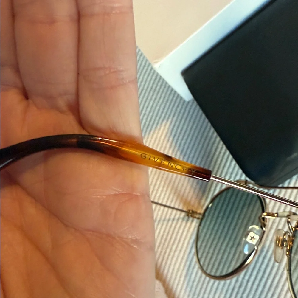 Givenchy Gold Frame Round Sunglasses - Picture 4 of 13